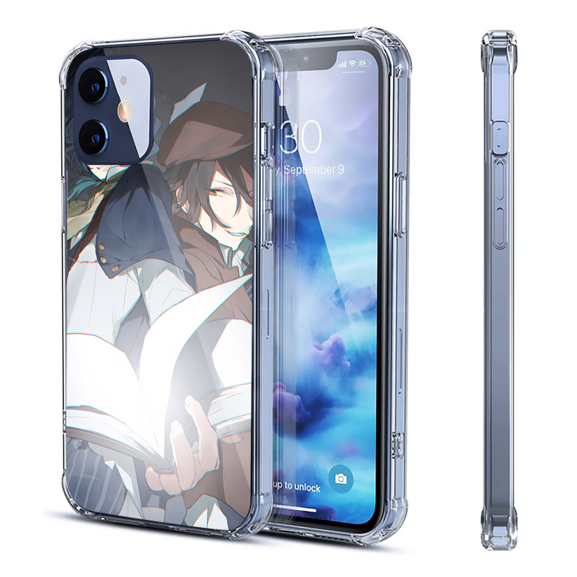 （画像用） 文豪ストレイドッグス Bungo Stray Dogs 【iPhone 12シリーズ対応】透明スマホケース（クリアソフトケース）